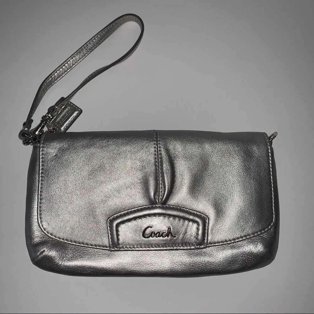 Coach Silver Wristlet